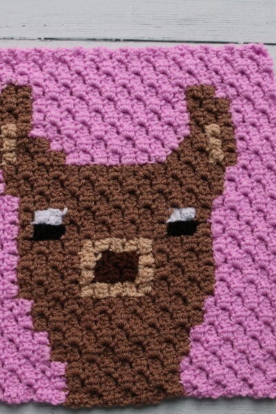 llama chart crochet c2c
