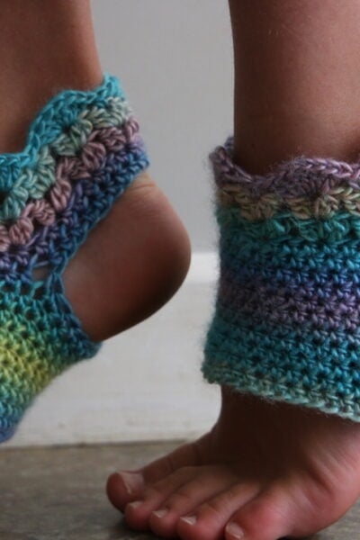 crochet yoga socks