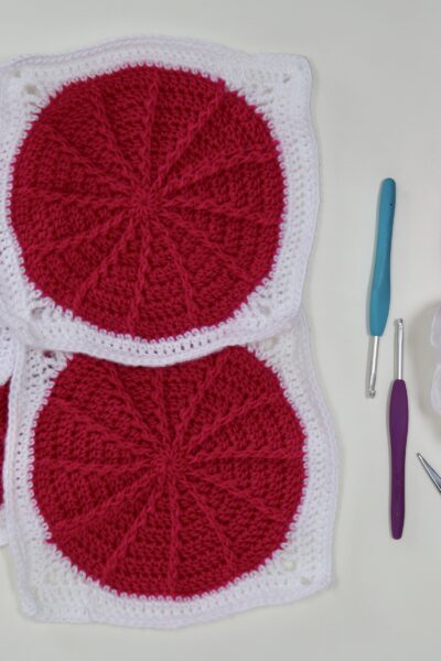 geo boho cal, crochet blanket cygnet yarns