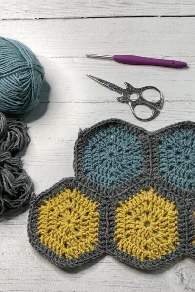 CJAYG Hexagon joining with crochet