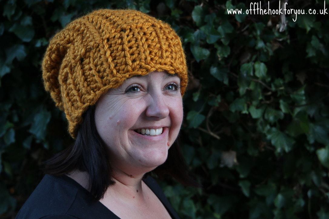 Duet slouchy beanie, free crochet hat pattern www.offthehookforyou.co.uk